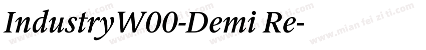 IndustryW00-Demi Re字体转换